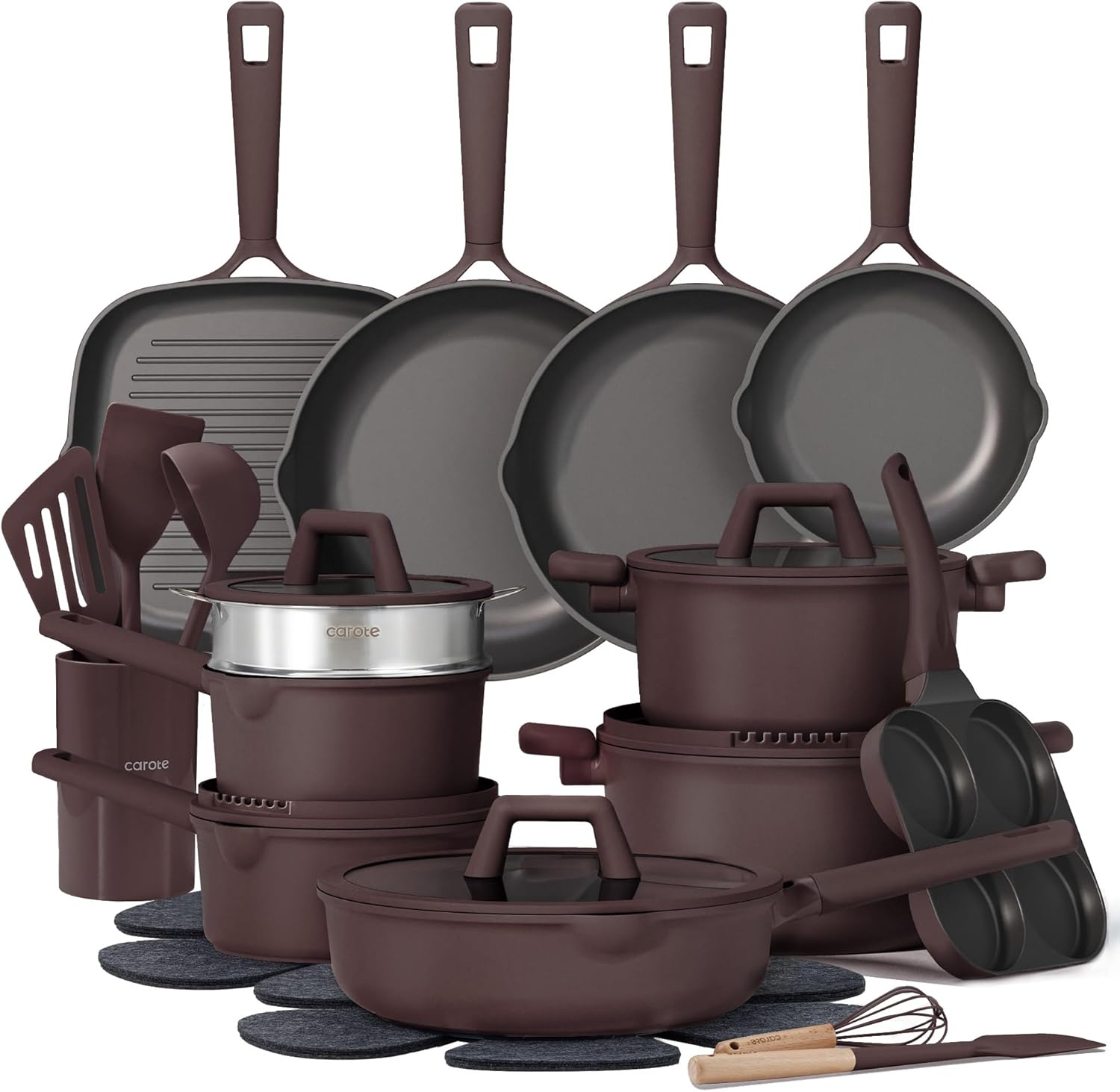 31 PCS Granite Titanium Cookware | Nonstick, Induction & PFOA Free